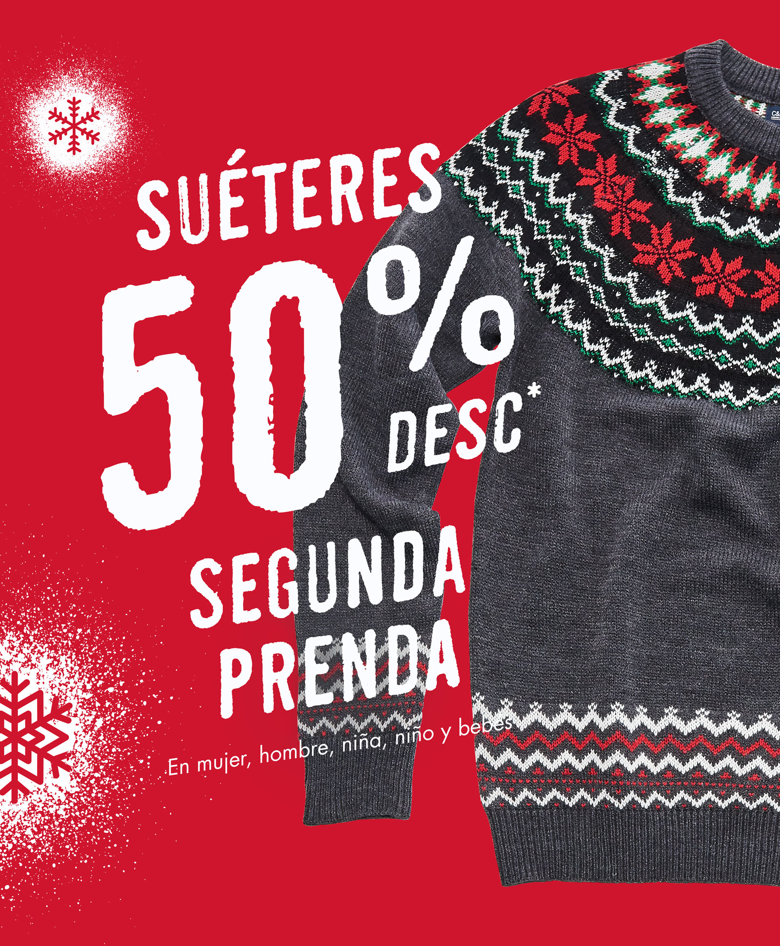 Sweaters 50% segunda prenda